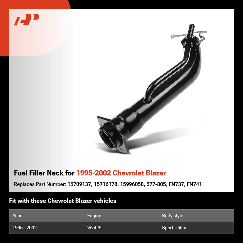 Fuel Filler Neck for 1995-2002 Chevrolet Blazer