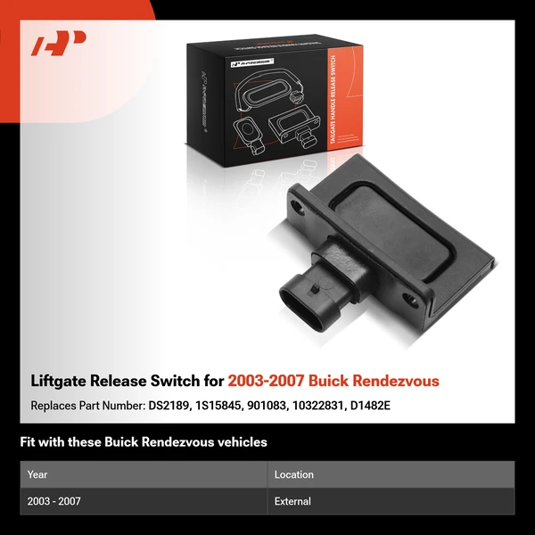 Liftgate Release Switch for 2003-2007 Buick Rendezvous