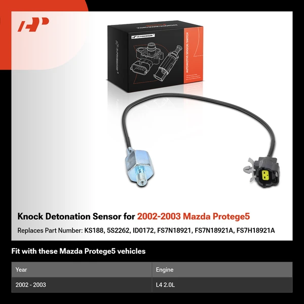 Knock Detonation Sensor for 2002-2003 Mazda Protege5