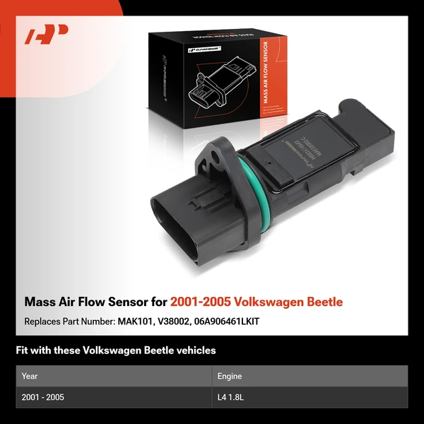 Mass Air Flow Sensor for 2001-2005 Volkswagen Beetle