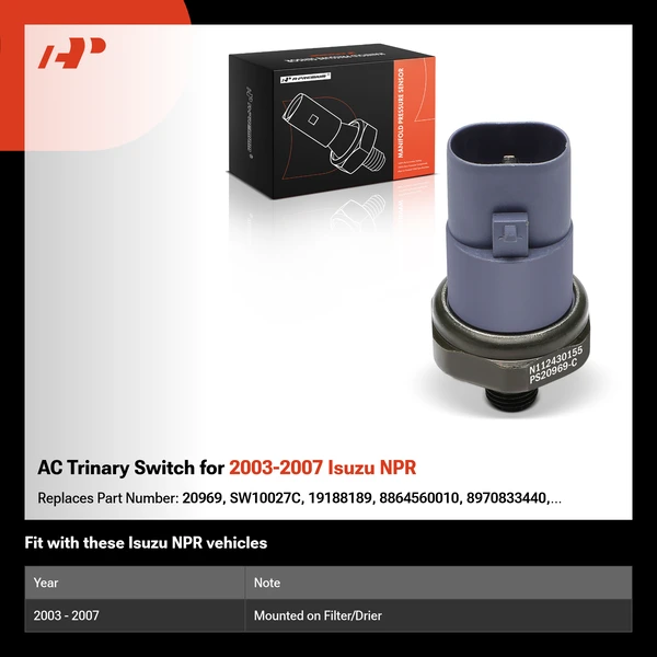 AC Trinary Switch for 2003-2007 Isuzu NPR