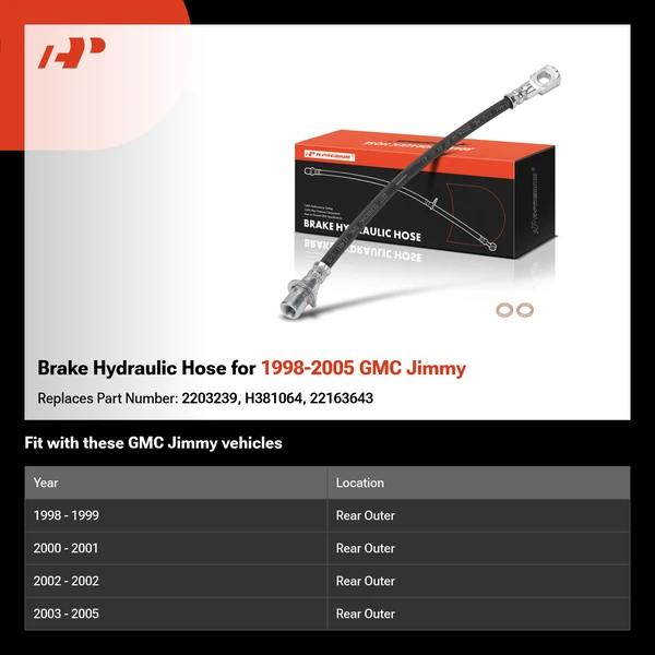 Brake Hydraulic Hose for 1998-2005 GMC Jimmy