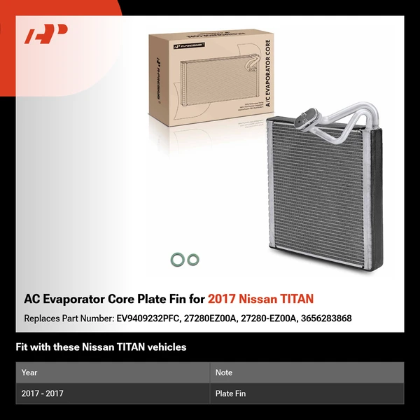 AC Evaporator Core Plate Fin for 2017 Nissan TITAN