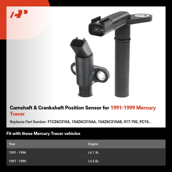 Camshaft & Crankshaft Position Sensor for 1991-1999 Mercury Tracer