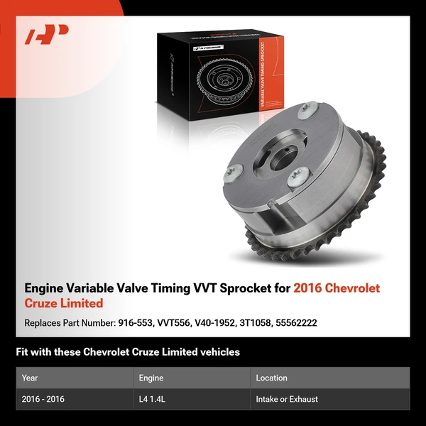 Engine Variable Valve Timing VVT Sprocket for 2016 Chevrolet Cruze Limited