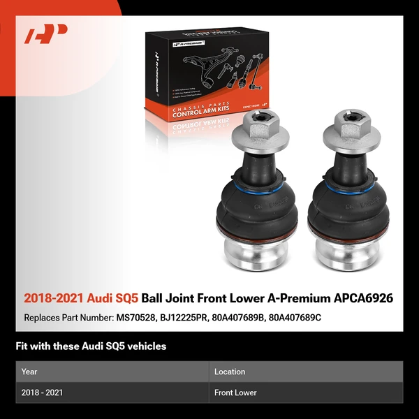2018-2021 Audi SQ5 Ball Joint Front Lower A-Premium APCA6926