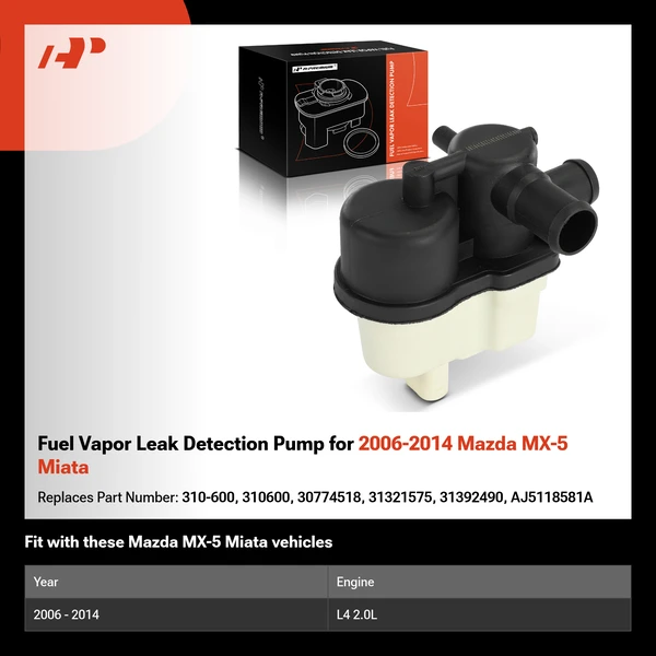 Fuel Vapor Leak Detection Pump for 2006-2014 Mazda MX-5 Miata