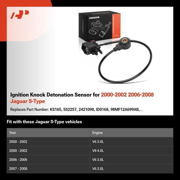 Ignition Knock Detonation Sensor for 2000-2002 2006-2008 Jaguar S-Type