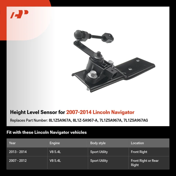 Height Level Sensor for 2007-2014 Lincoln Navigator