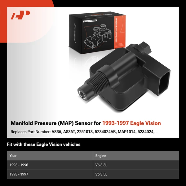 Manifold Pressure (MAP) Sensor for 1993-1997 Eagle Vision