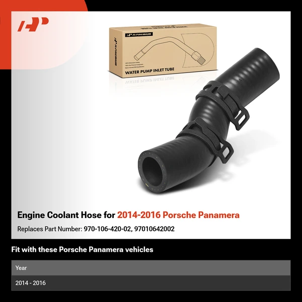 Engine Coolant Hose for 2014-2016 Porsche Panamera