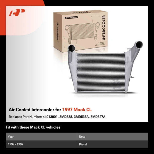 Air Cooled Intercooler for 1997 Mack CL