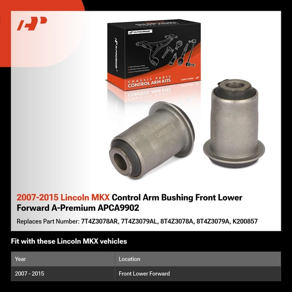2007-2015 Lincoln MKX Control Arm Bushing Front Lower Forward A-Premium APCA9902