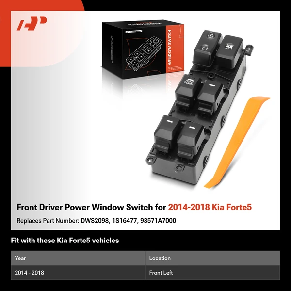 Front Driver Power Window Switch for 2014-2018 Kia Forte5
