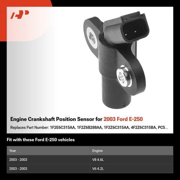 Engine Crankshaft Position Sensor for 2003 Ford E-250