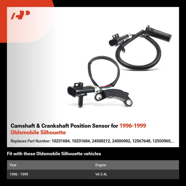 Camshaft & Crankshaft Position Sensor for 1996-1999 Oldsmobile Silhouette