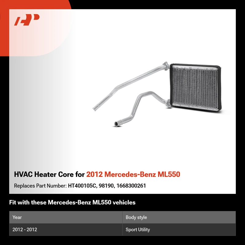 HVAC Heater Core for 2012 Mercedes-Benz ML550