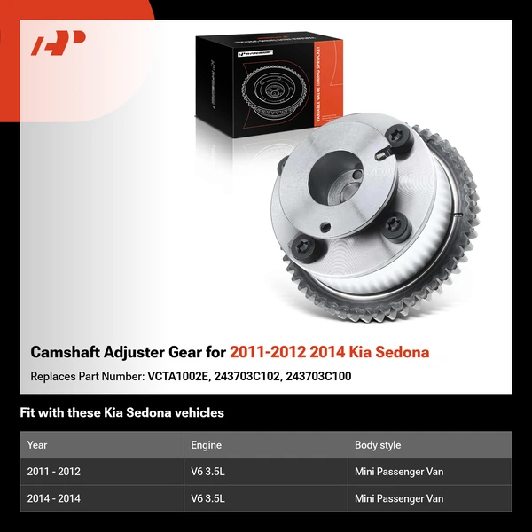 Camshaft Adjuster Gear for 2011-2012 2014 Kia Sedona