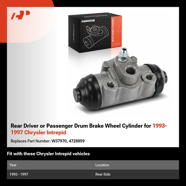 Rear Driver or Passenger Drum Brake Wheel Cylinder for 1993-1997 Chrysler Intrepid