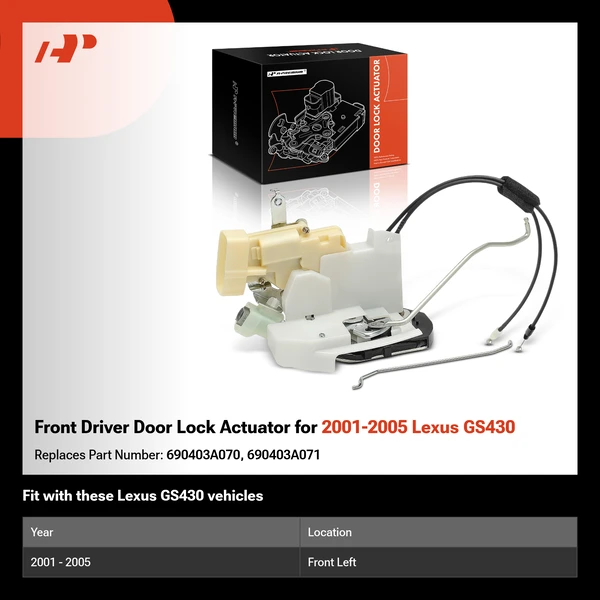 Front Driver Door Lock Actuator for 2001-2005 Lexus GS430
