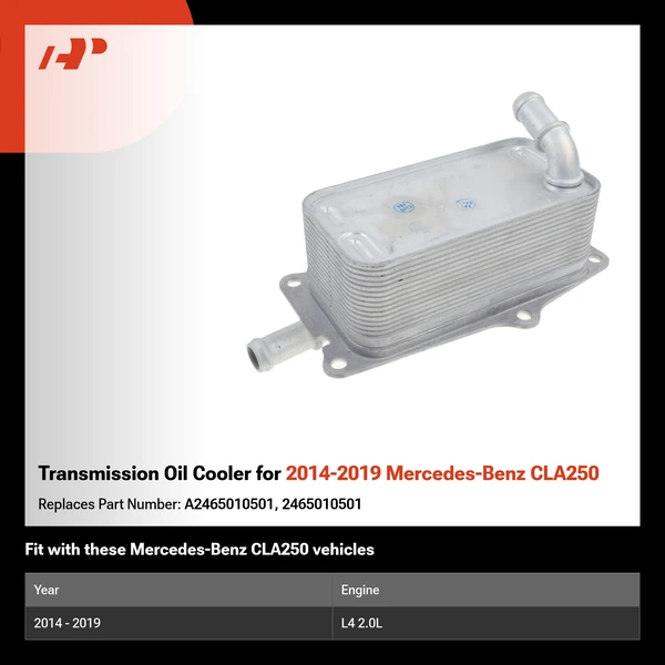 Transmission Oil Cooler for 2014-2019 Mercedes-Benz CLA250