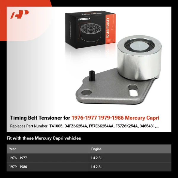 Timing Belt Tensioner for 1976-1977 1979-1986 Mercury Capri