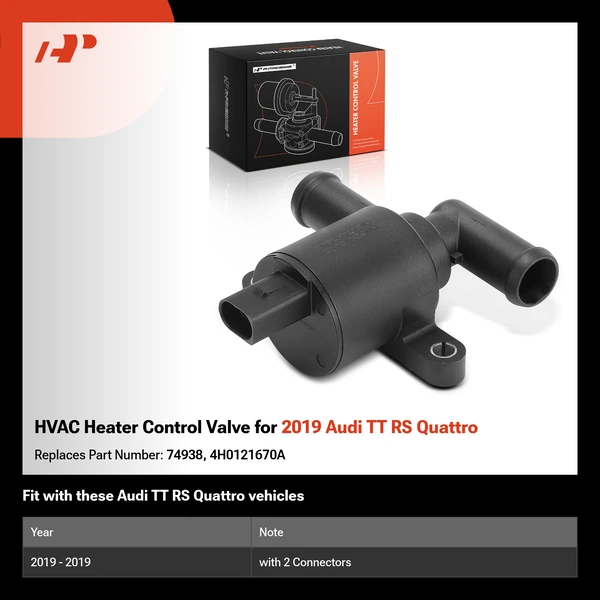 HVAC Heater Control Valve for 2019 Audi TT RS Quattro