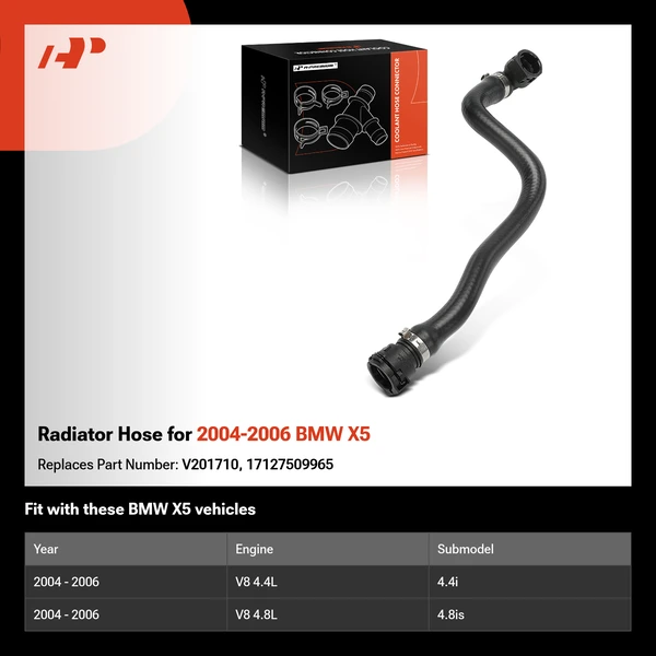Radiator Hose for 2004-2006 BMW X5