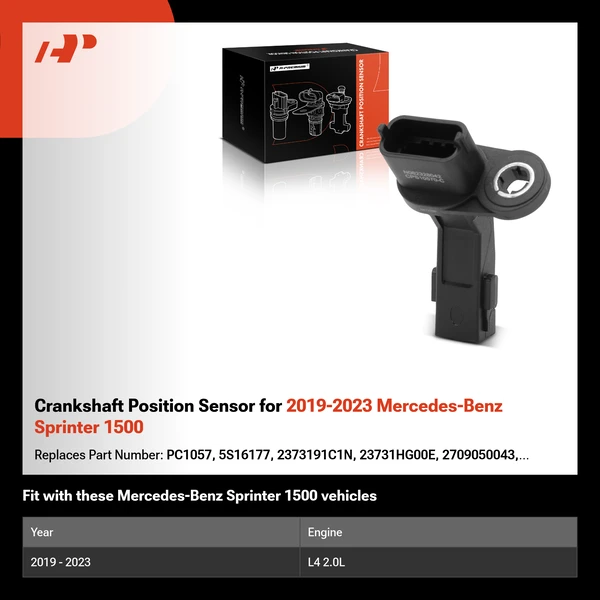 Crankshaft Position Sensor for 2019-2023 Mercedes-Benz Sprinter 1500