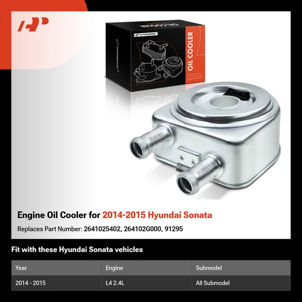 Engine Oil Cooler for 2014-2015 Hyundai Sonata