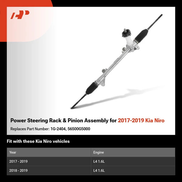 Power Steering Rack & Pinion Assembly for 2017-2019 Kia Niro