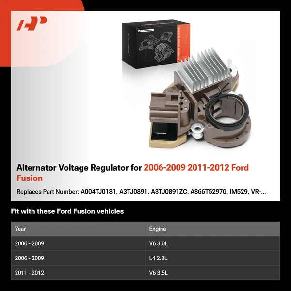 Alternator Voltage Regulator for 2006-2009 2011-2012 Ford Fusion