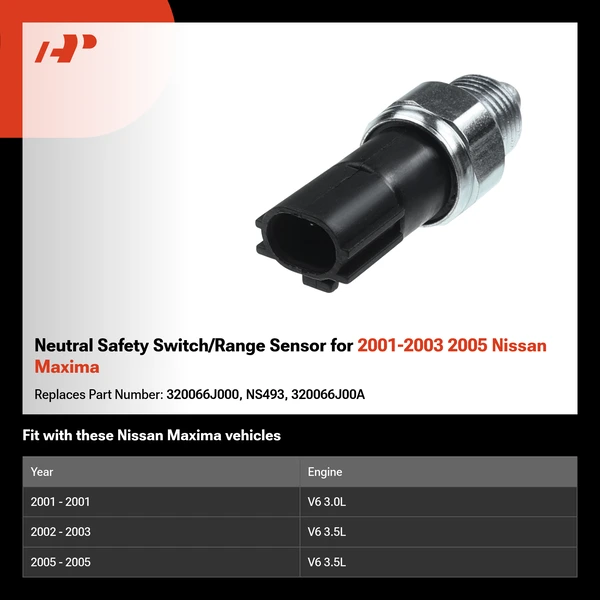 Neutral Safety Switch/Range Sensor for 2001-2003 2005 Nissan Maxima