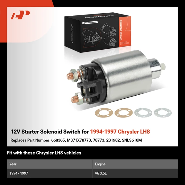 12V Starter Solenoid Switch for 1994-1997 Chrysler LHS