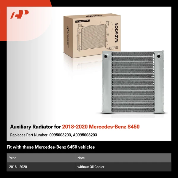 Auxiliary Radiator for 2018-2020 Mercedes-Benz S450