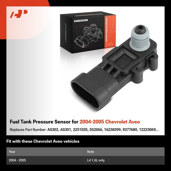 Fuel Tank Pressure Sensor for 2004-2005 Chevrolet Aveo