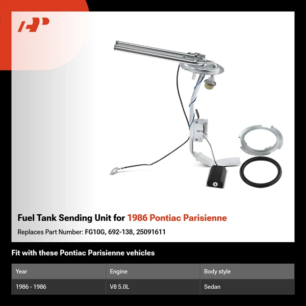 Fuel Tank Sending Unit for 1986 Pontiac Parisienne