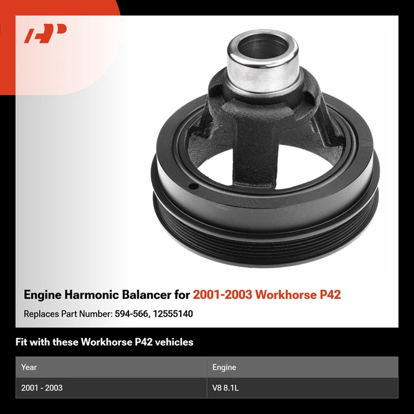 Engine Harmonic Balancer for 2001-2003 Workhorse P42