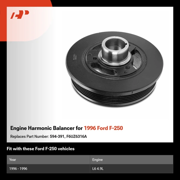Engine Harmonic Balancer for 1996 Ford F-250