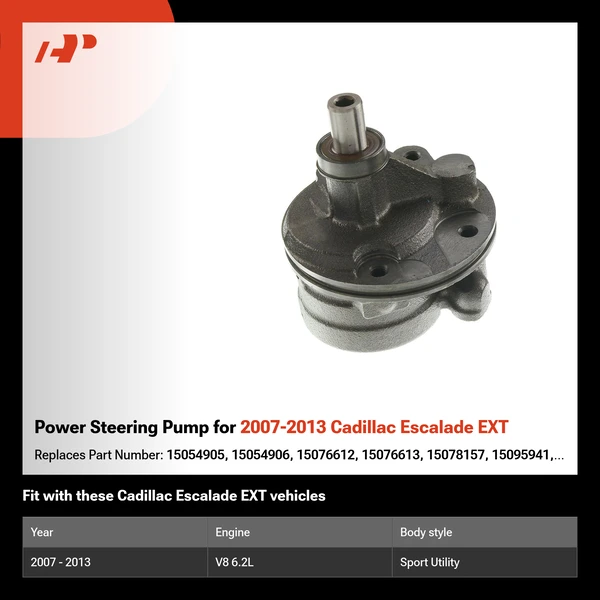 Power Steering Pump for 2007-2013 Cadillac Escalade EXT