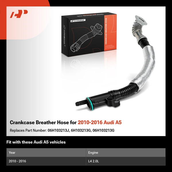 Crankcase Breather Hose for 2010-2016 Audi A5