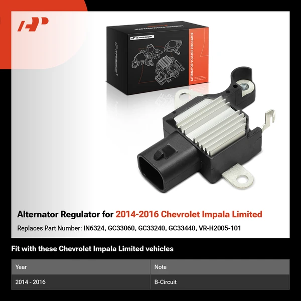 Alternator Regulator for 2014-2016 Chevrolet Impala Limited