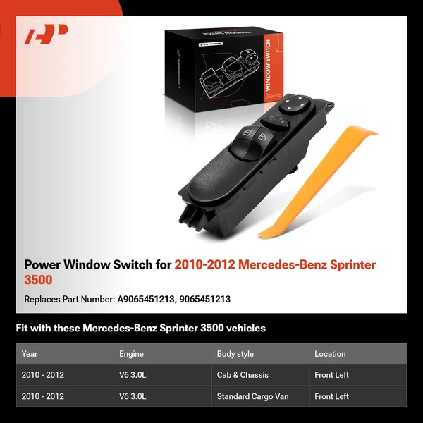 Power Window Switch for 2010-2012 Mercedes-Benz Sprinter 3500
