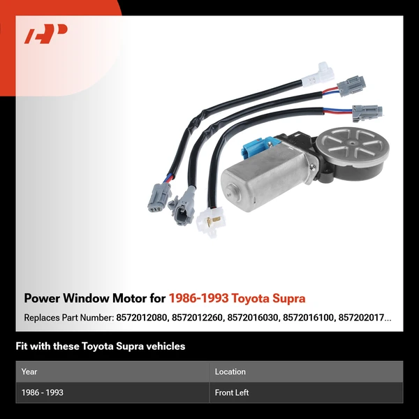 Power Window Motor for 1986-1993 Toyota Supra