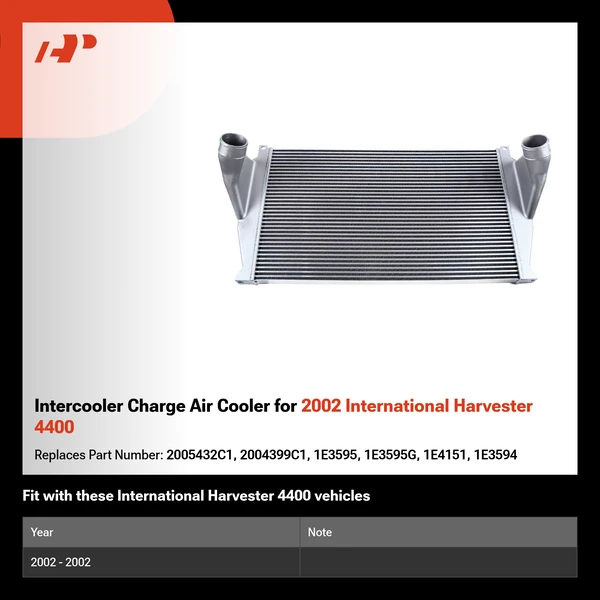 Intercooler Charge Air Cooler for 2002 International Harvester 4400