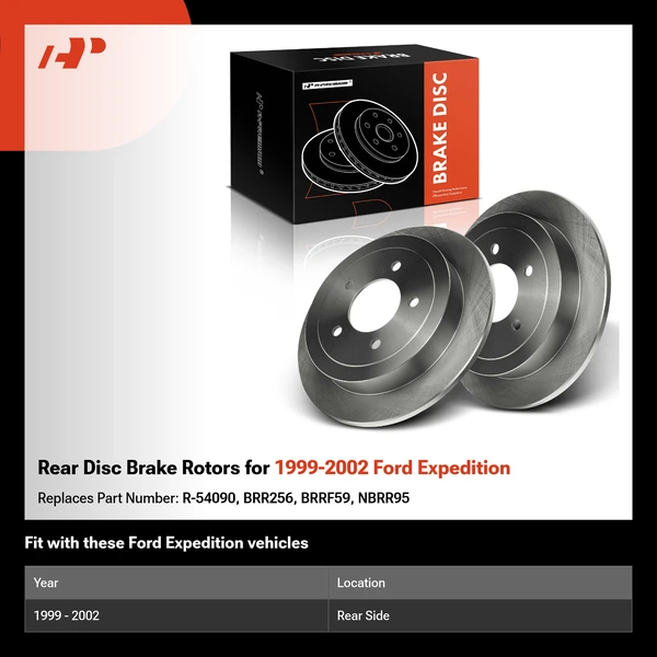 Rear Disc Brake Rotors for 1999-2002 Ford Expedition