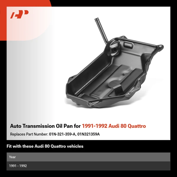 Auto Transmission Oil Pan for 1991-1992 Audi 80 Quattro