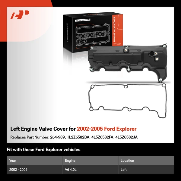 Left Engine Valve Cover for 2002-2005 Ford Explorer