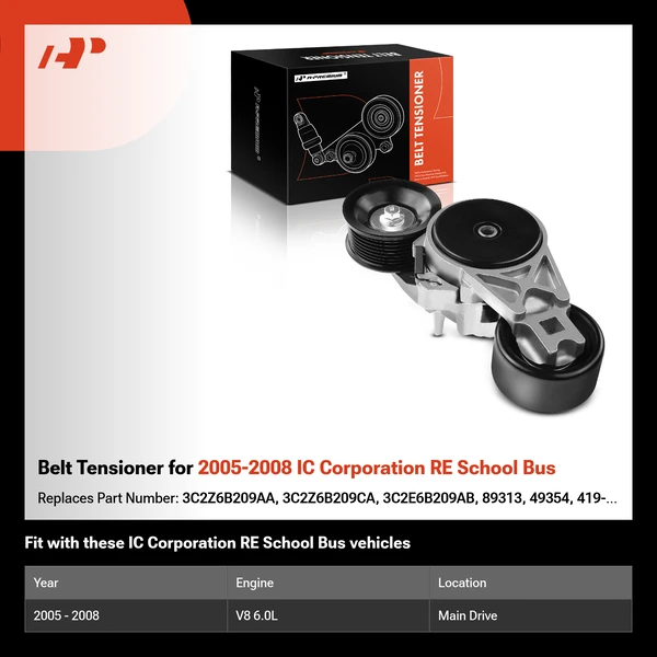 Belt Tensioner for 2005-2008 IC Corporation RE School Bus