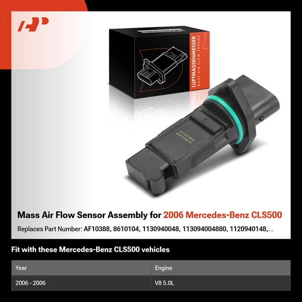 Mass Air Flow Sensor Assembly for 2006 Mercedes-Benz CLS500